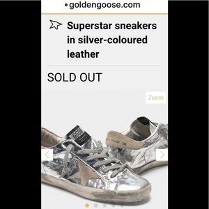 Authentic Golden Goose Superstar Silver